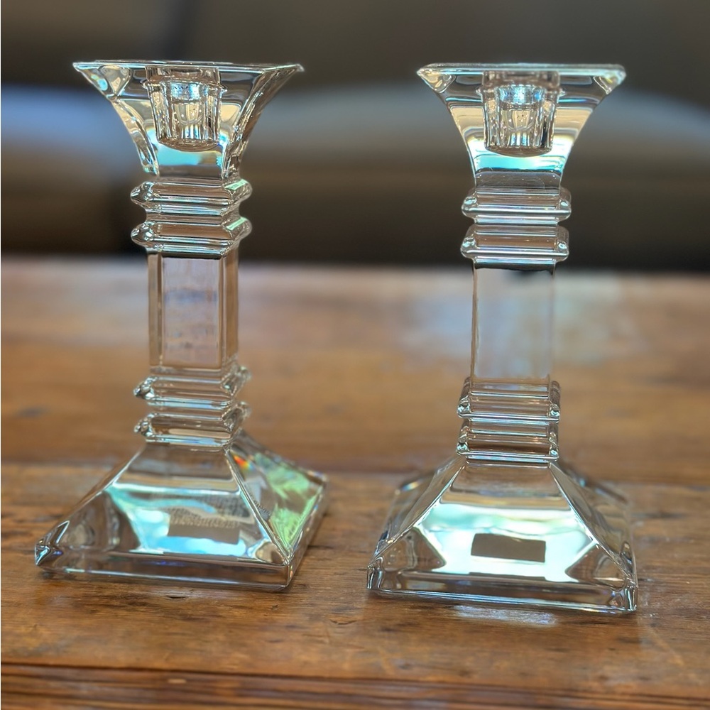 Marquis by Waterford Treviso 8” Crystal Candlestick Set